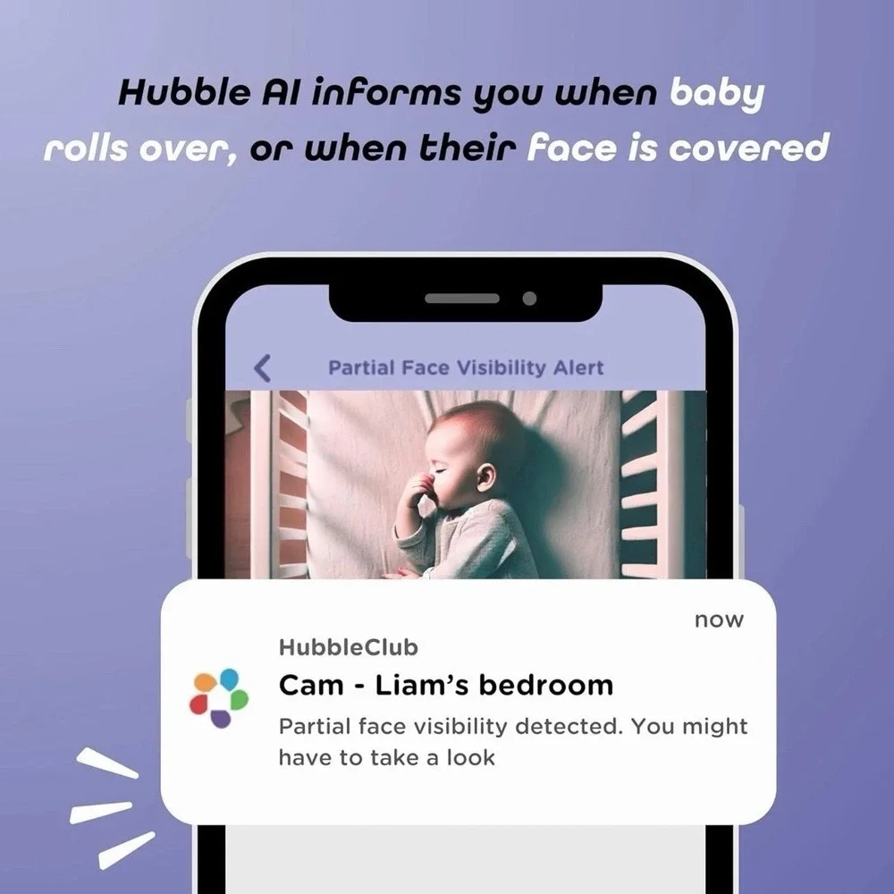 HUBBLE CONNECTED GoBaby AI, Baby Monitor Camera 2K UHD